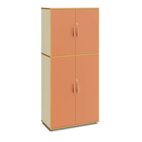 ROSIE - Cabinet with 5 inner compartments and 4 doors in WOOD finishing with lock