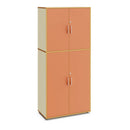 ROSIE - Cabinet with 5 inner compartments and 4 doors mint green with look