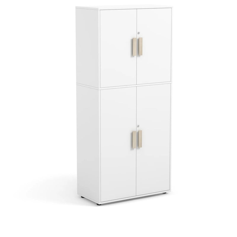 ROSIE - Cabinet with 5 inner compartments and 4 doors White with lock