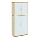 ROSIE - Cabinet with 5 inner compartments and 4 doors in WOOD finishing with lock