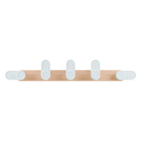 SLIDE KIT - Coat rack with wooden support - LIGHT BLUE