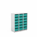 SOPHIE - Cabinet with 18 white big trays