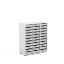 SOPHIE - Cabinet with 18 white big trays