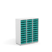 SOPHIE - Cabinet Maple White with 18 Light terracota big trays