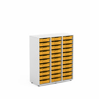 SOPHIE - Cabinet with 18 turquoise big trays