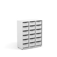 SOPHIE - Cabinet with 18 turquoise big trays