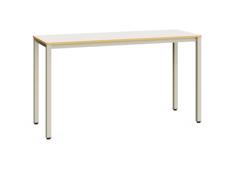 SPACE PLUS - Metal structure table. MDF tabletop. White. 1814x664 mm. Size 8