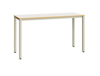 SPACE PLUS - Metal structure table. MDF tabletop. White. 1200x664 mm. Size 8