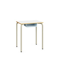 SQUARE Table – Warm Grey – White – Size 5