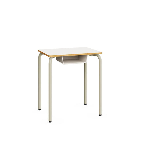 SQUARE Table – Warm Grey – White – Size 6