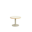 THELMA ROUND TABLE Ø60CM HEIGHT 45CM – WHITE MAPLE TOP AND WARM GRAY LEG – 1 unit