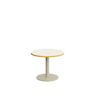 THELMA ROUND TABLE Ø60CM HEIGHT 45CM – WHITE MAPLE TOP AND WARM GRAY LEG – 1 unit