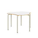 TRISIX Table – Warm Grey – White – Size 6