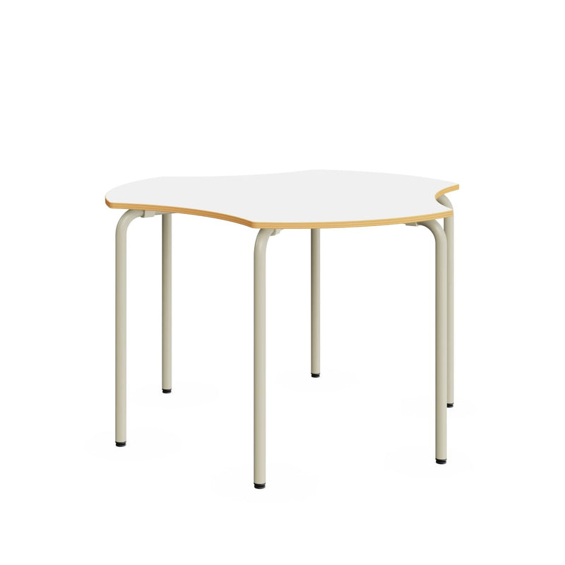 TRISIX Table – Warm Grey – White – Size 5