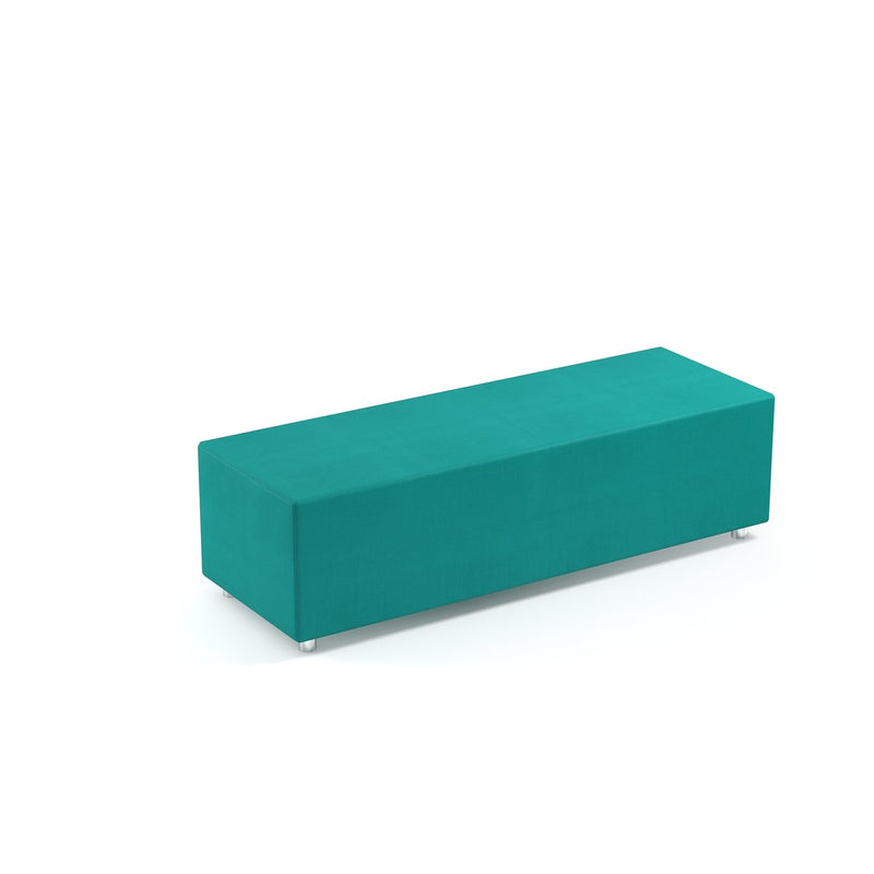 TUBE - Tube-shaped sofa. Wooden structure. Foam PVC leather. Turquoise