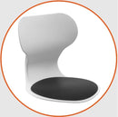 UPHOLSTERY SEAT - Black upholstery seat. T7