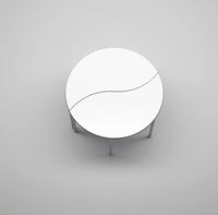 YANG - Metal frame table. Warm Grey-  Black core MDF+ PVC. 1300x650 mm.T1