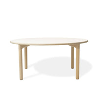 YUCCA - Infantil round table Ø120cm PLYWOOD tabletop WHITE - T3