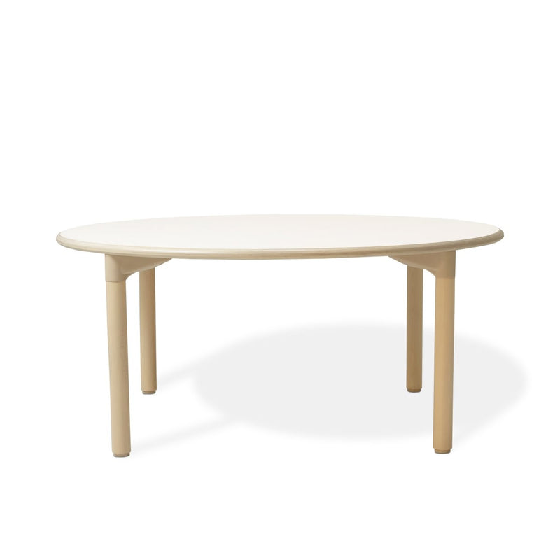 YUCCA - Infantil round table Ø120cm PLYWOOD tabletop WHITE - T2